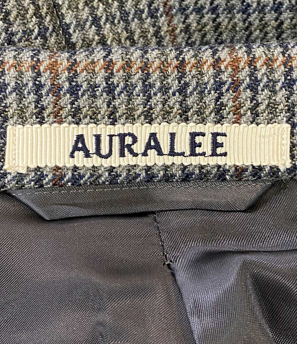オーラリー 美品 ダブルフェイスチェックダブルブレストコート A8AC03BN メンズ SIZE 1 AURALEE