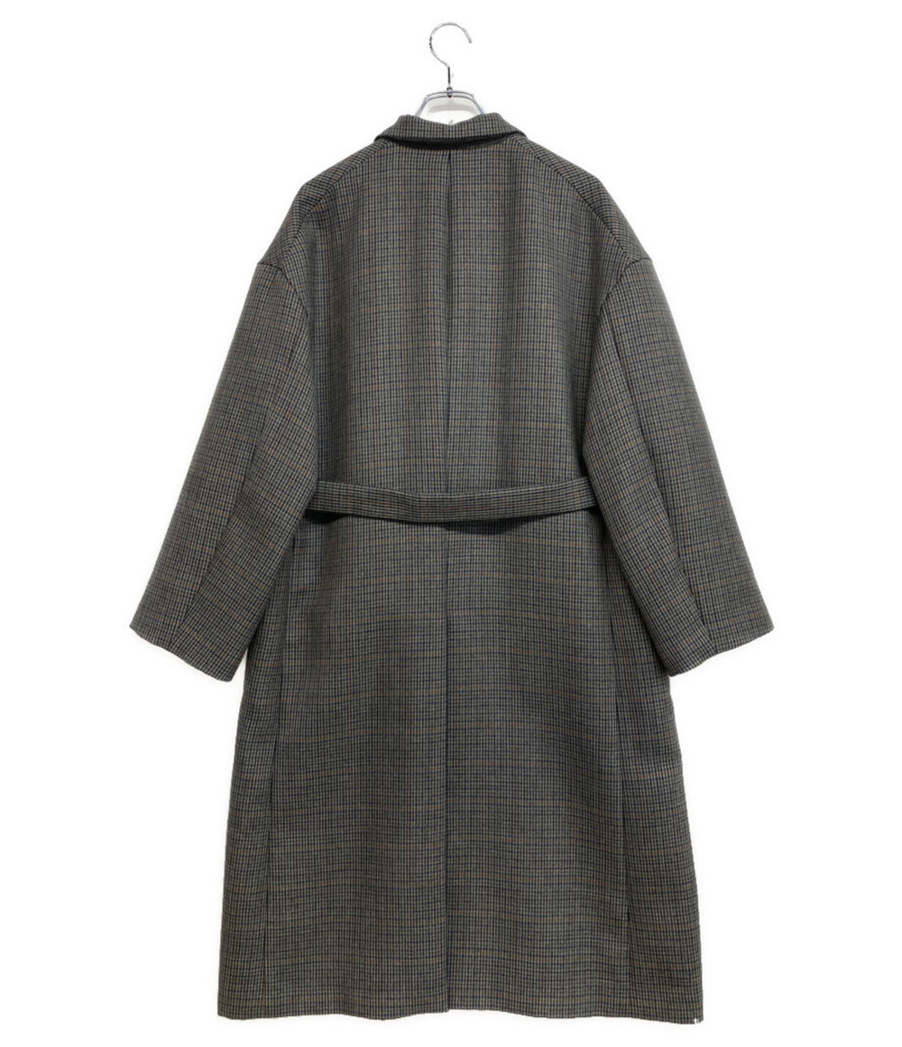オーラリー 美品 ダブルフェイスチェックダブルブレストコート A8AC03BN メンズ SIZE 1 AURALEE