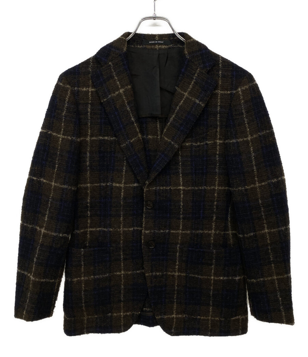 TAGLIATORE テーラードジャケット ウィンドウペン ブラウン メンズ SIZE 44 タリアトーレ