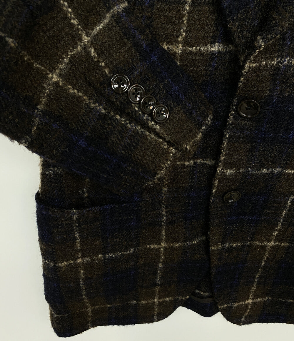 TAGLIATORE テーラードジャケット ウィンドウペン ブラウン メンズ SIZE 44 タリアトーレ