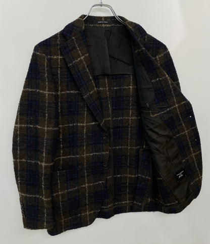 TAGLIATORE テーラードジャケット ウィンドウペン ブラウン メンズ SIZE 44 タリアトーレ
