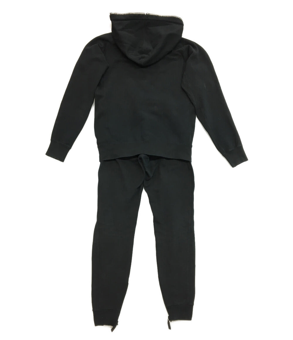 1PIU1UGUALE3 RELAX スウェットセットアップ ブラック メンズ SIZE XL ウノピゥウノウグァーレトレ リラックス