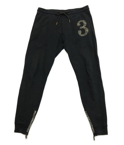 1PIU1UGUALE3 RELAX スウェットセットアップ ブラック メンズ SIZE XL ウノピゥウノウグァーレトレ リラックス