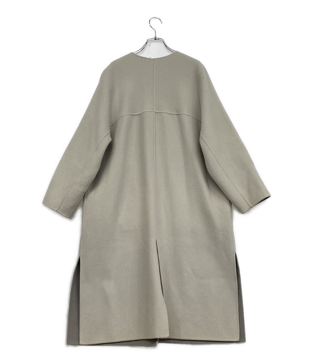 ADORE カシミヤ混ウールノーカラーコート レディース SIZE 36 アドーア