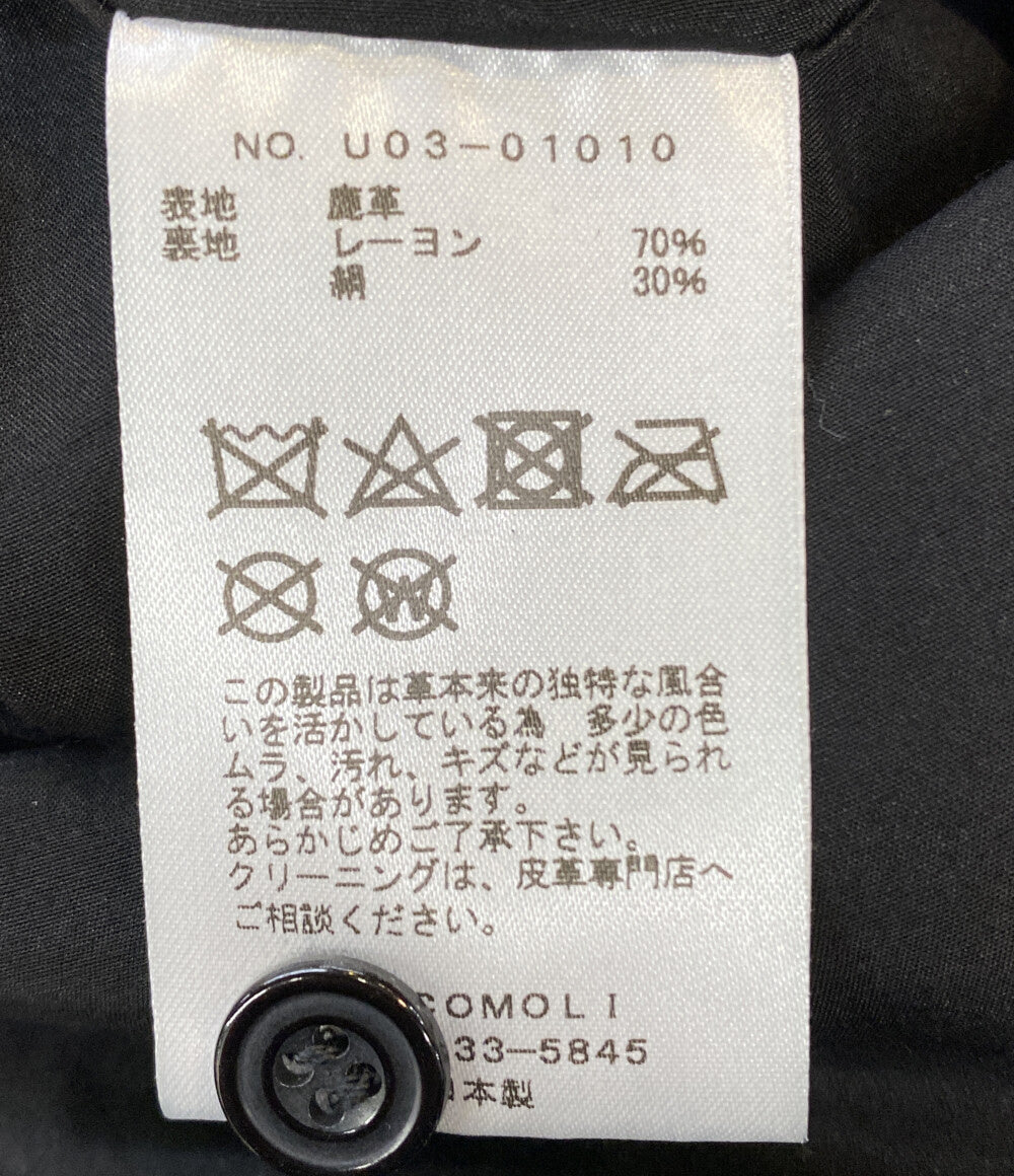 COMOLI コモリ 長袖シャツ レザー U03-01010 メンズ SIZE 2