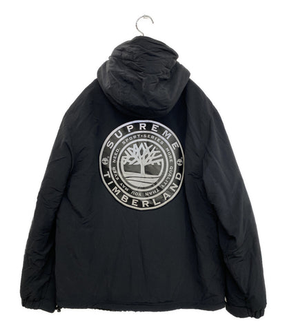 Supreme×Timberland ティンバーランド リバーシブルジャケット ブラック ボア メンズ SIZE S シュプリーム