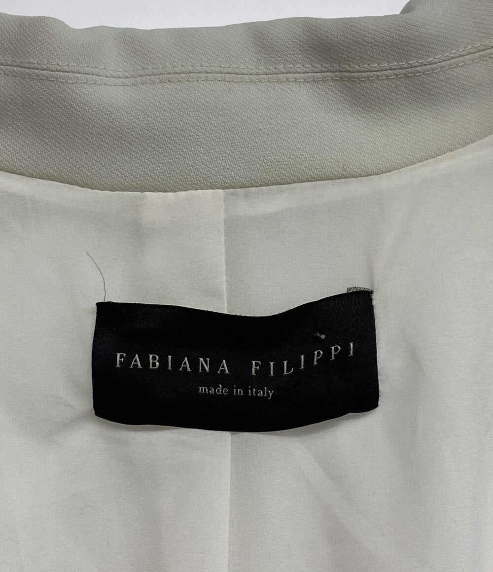 fabiana filippi ジャケット ホワイト レディース SIZE S ファビアナ フィリッピ