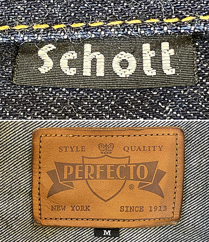 SCHOTT デニムジャケット 3112077 PERFECTO 1st DENIM JACKET メンズ SIZE M ショット