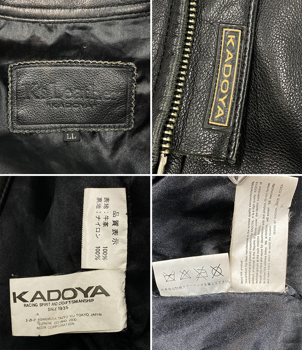 KADOYA カドヤ シングルライダースジャケット メンズ SIZE LL