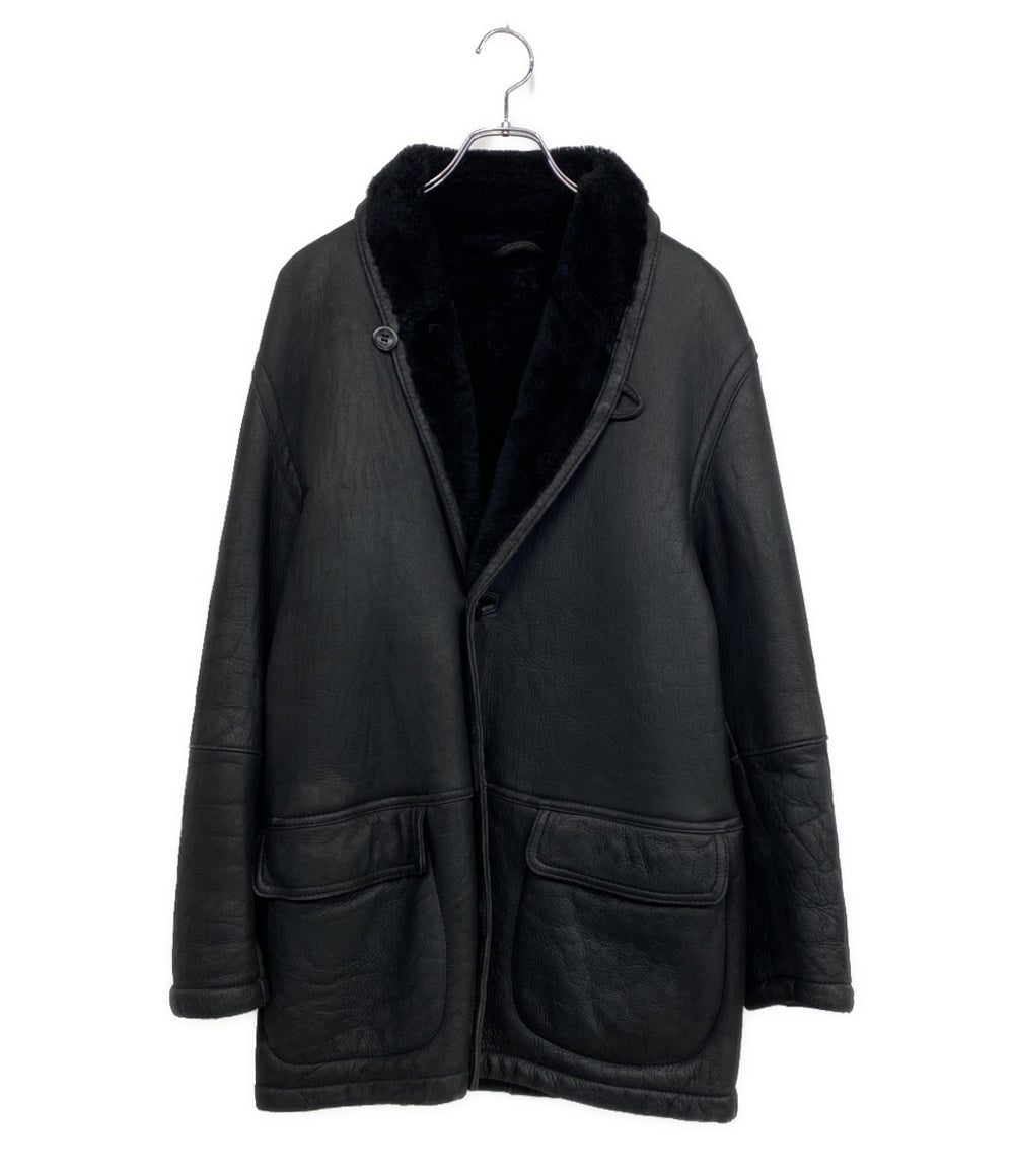 EXCLUSIVELY BEAMS レザージャケット ブラック メンズ SIZE M