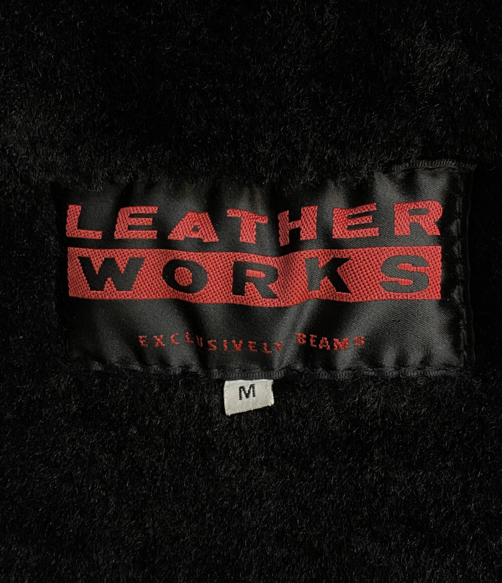 EXCLUSIVELY BEAMS レザージャケット ブラック メンズ SIZE M
