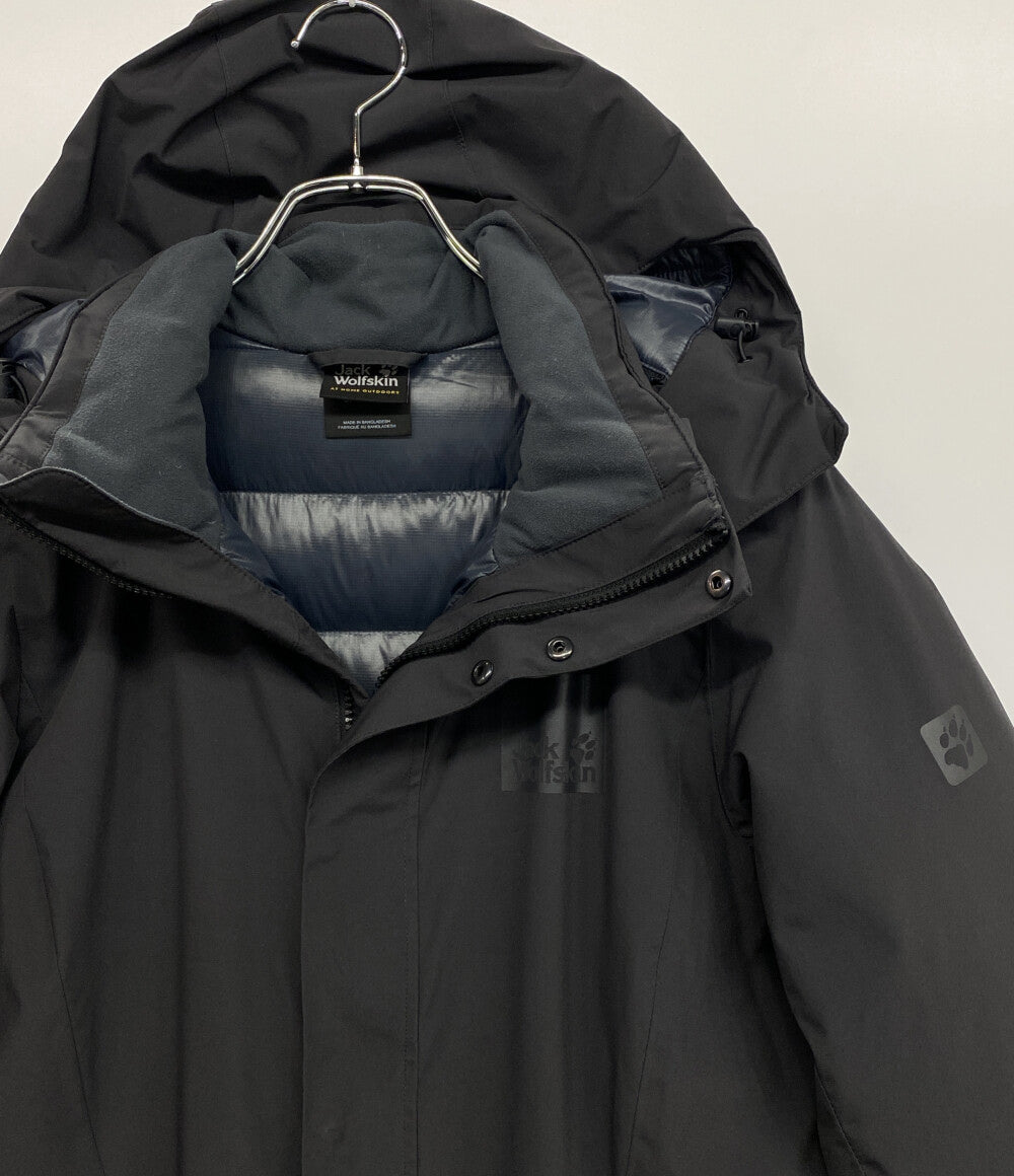 JACK WOLFSKIN ジャックウルフスキン ダウンコート ブラック メンズ SIZE M