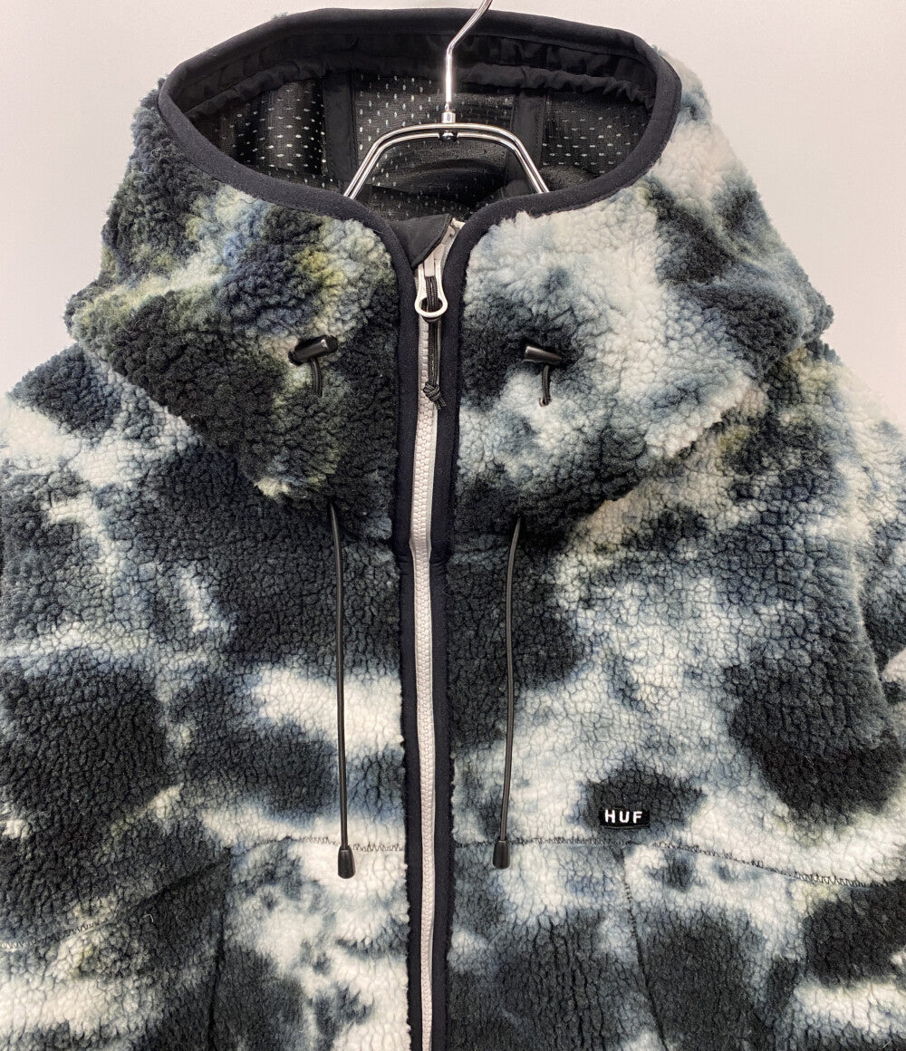 HUF 総柄 ボアジャケット メンズ SIZE L ハフ