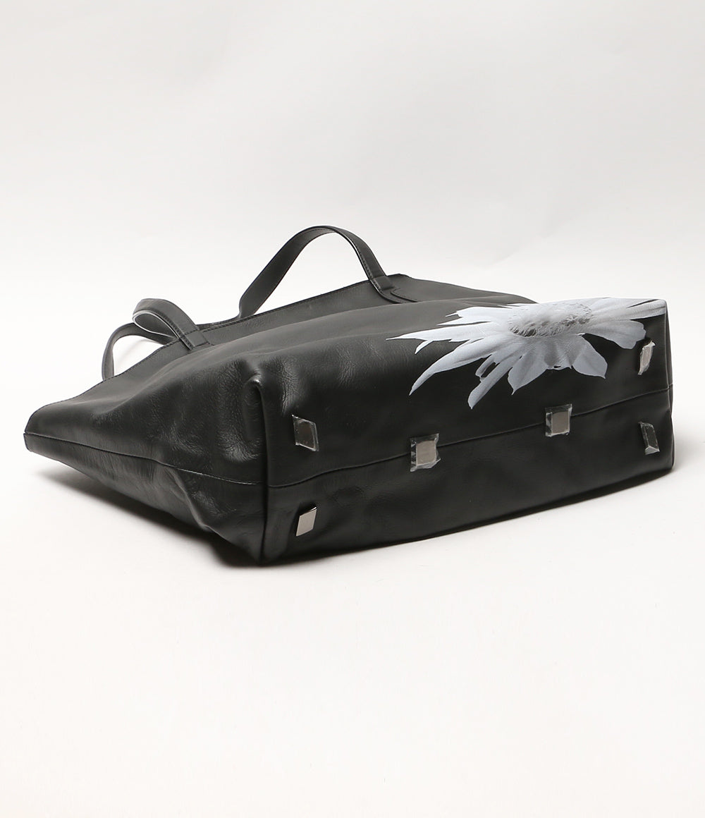 YOHJI YAMAMOTO トートバッグ discord 花モチーフ メンズ ヨウジヤマモト