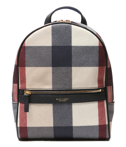 美品 BLUE LABEL CRESTBRIDGE リュック・デイパック PVCバックパック レディース ブラックレーベル・クレストブリッジ