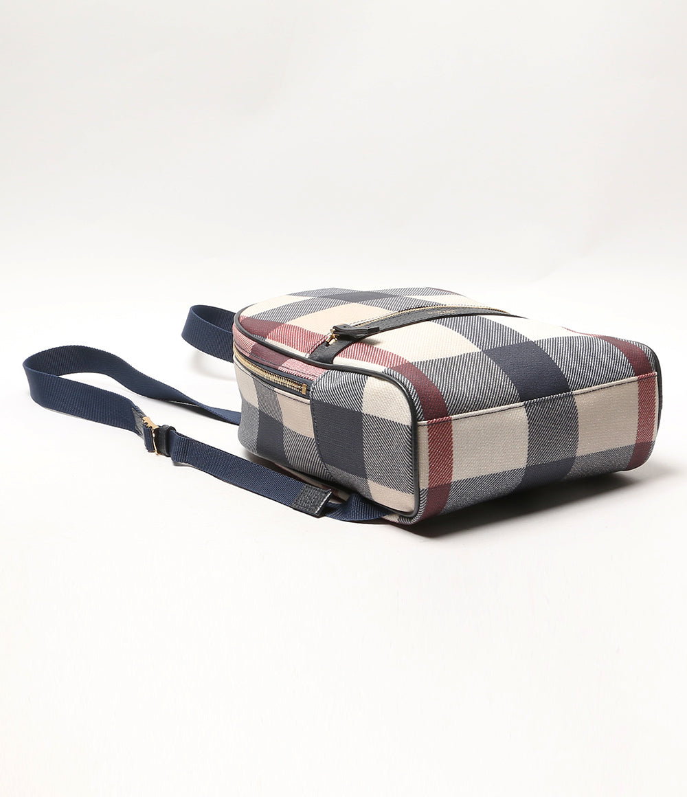 美品 BLUE LABEL CRESTBRIDGE リュック・デイパック PVCバックパック レディース ブラックレーベル・クレストブリッジ