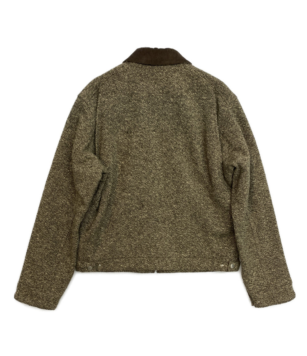 AURALEE ジップアップブルゾン HOMESPUN TWEED ZIP BLOUSON A25AB01HT メンズ SIZE 5 オーラリー