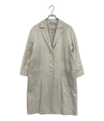 MAX MARA コート ホワイト リネン 912103026 レディース SIZE 40 マックスマーラ