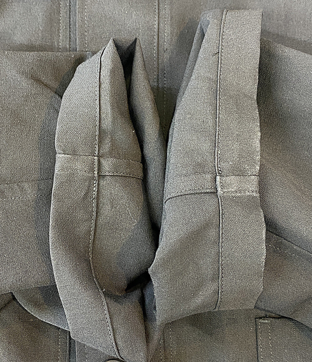 Yohji Yamamoto POUR HOMME コート WOOL GABARDINE LONG SHIRT COAT 2025AW HM-B02-100 メンズ SIZE 3 ヨウジヤマモトプールオム