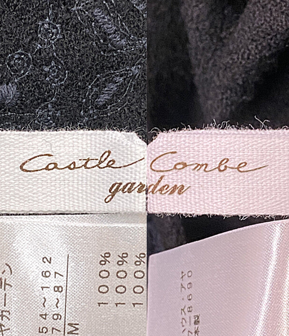 美品 Cotton House Aya Castle Combe garden ベスト ブラック LWCV04031EM レディース SIZE M コットンハウスアヤ カッスルクームガーデン