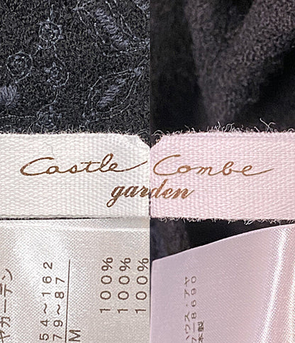 美品 Cotton House Aya Castle Combe garden ベスト ブラック LWCV04031EM レディース SIZE M コットンハウスアヤ カッスルクームガーデン