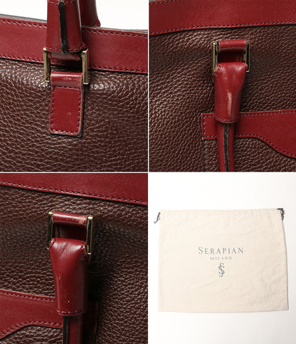 SERAPIAN トートバッグ ボルドー 2WAY レディース セラピアン