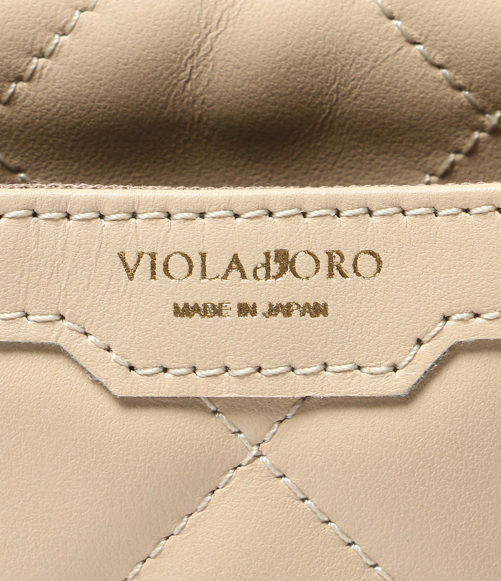 VIOLAd'ORO ヴィオラドーロ ショルダーバッグ スマホポシェット ADRIA キルティングレザー V-1416 レディース