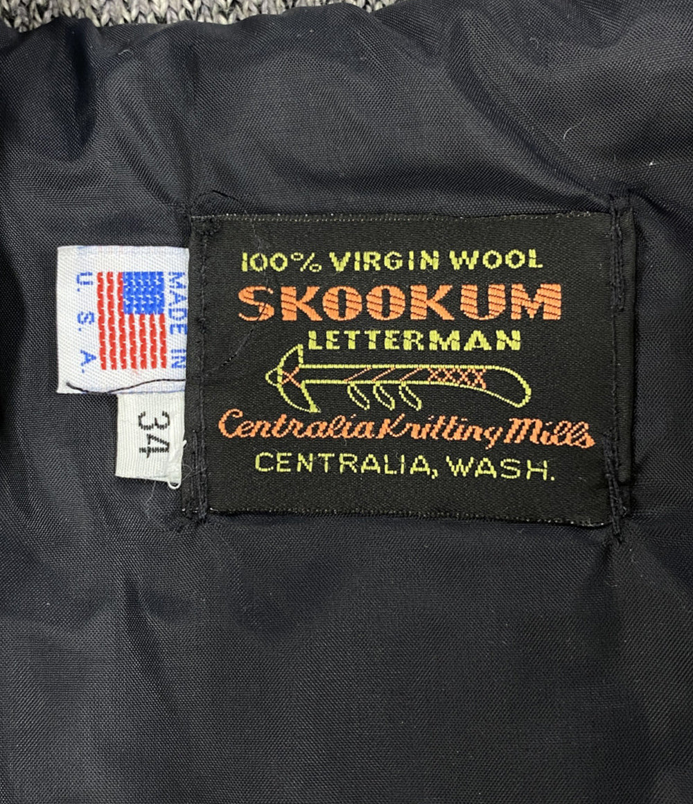 SKOOKUM スタジャン グレー メンズ SIZE 34 スクーカム