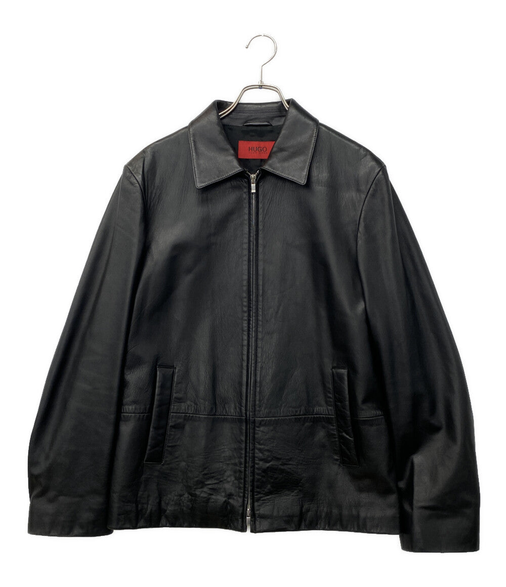 HUGO BOSS レザージャケット ブラック 羊革 メンズ SIZE S ヒューゴボス