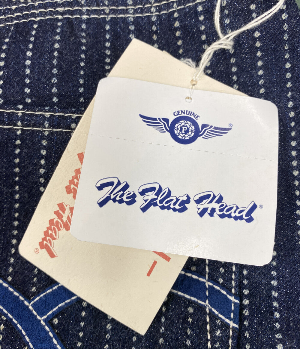 美品 THE FLAT HEAD ウォバッシュワイドストレートパンツ F-WP703 メンズ SIZE 30 ザフラットヘッド