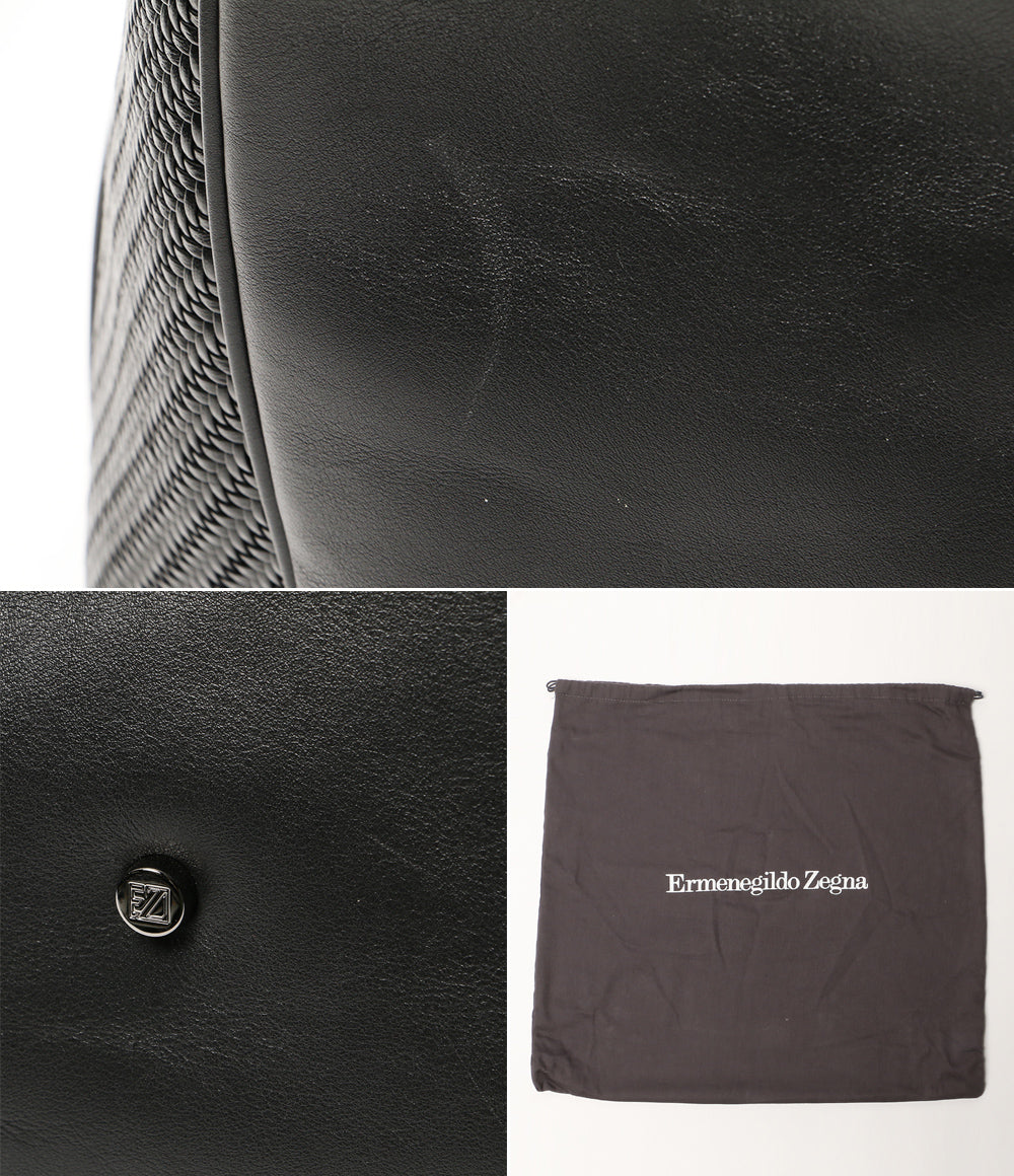 ERMENEGILDO ZEGNA 編み込みトートバッグ メンズ エルメネジルド ゼニア