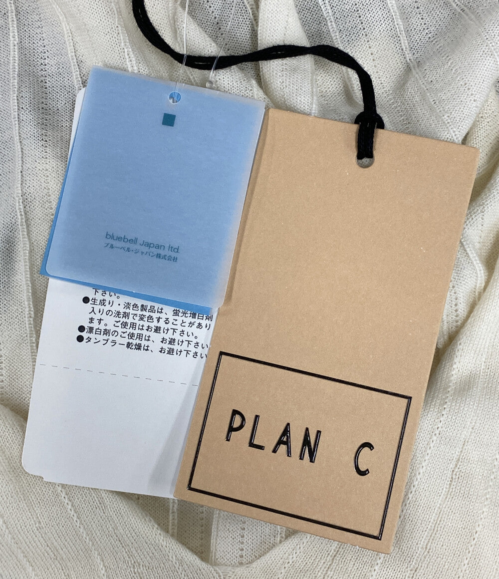 PLAN C ニット ウール ホワイト 41.MGCMF01K01FW003 レディース SIZE 34 プラン シー