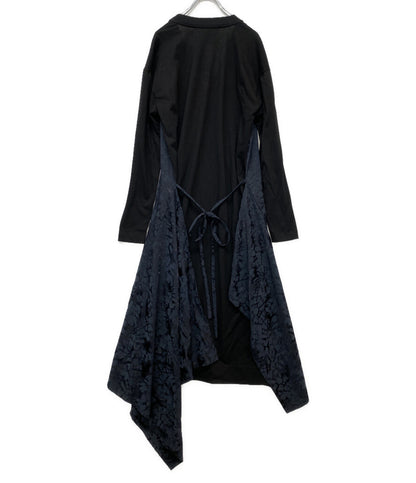 美品 PLAN C 長袖ワンピース アシンメトリーワンピースドレス 41.ABCAF09KHZTV027 レディース SIZE 38 プラン シー