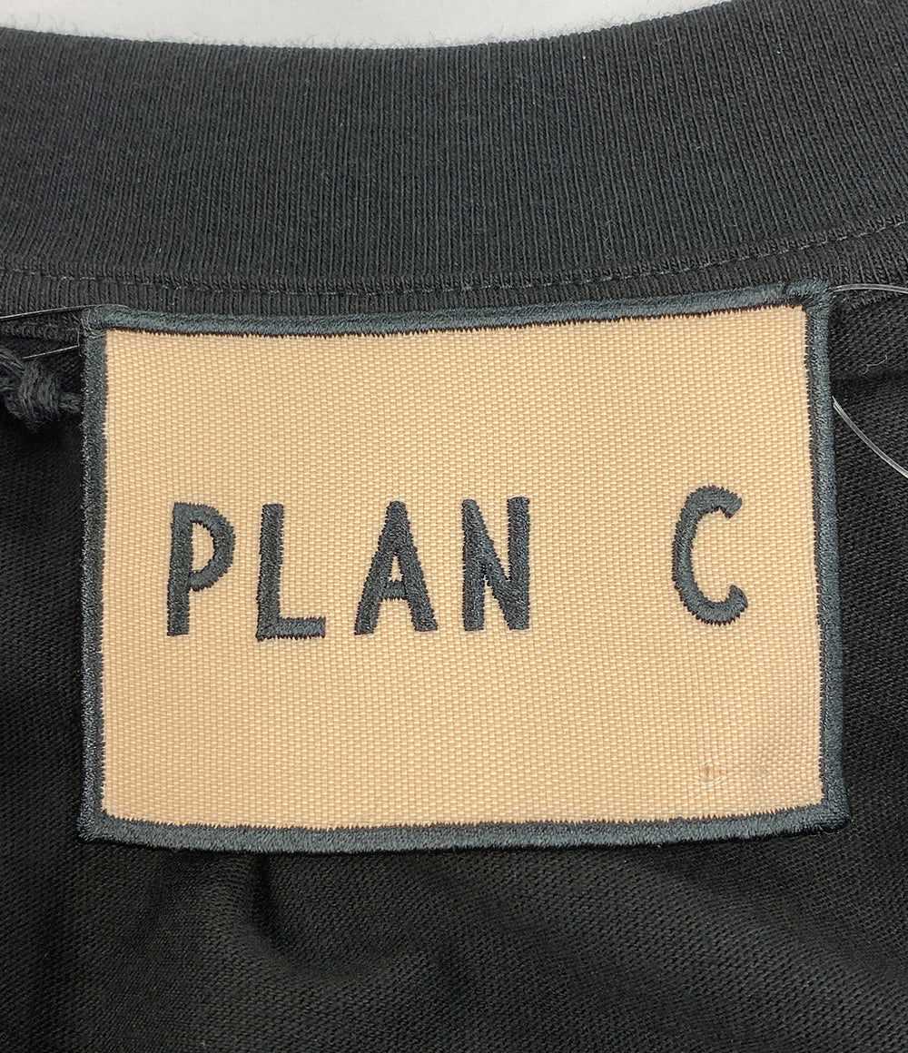 美品 PLAN C 長袖ワンピース アシンメトリーワンピースドレス 41.ABCAF09KHZTV027 レディース SIZE 36 プラン シー