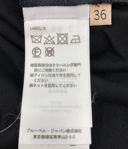 美品 PLAN C 長袖ワンピース アシンメトリーワンピースドレス 41.ABCAF09KHZTV027 レディース SIZE 36 プラン シー