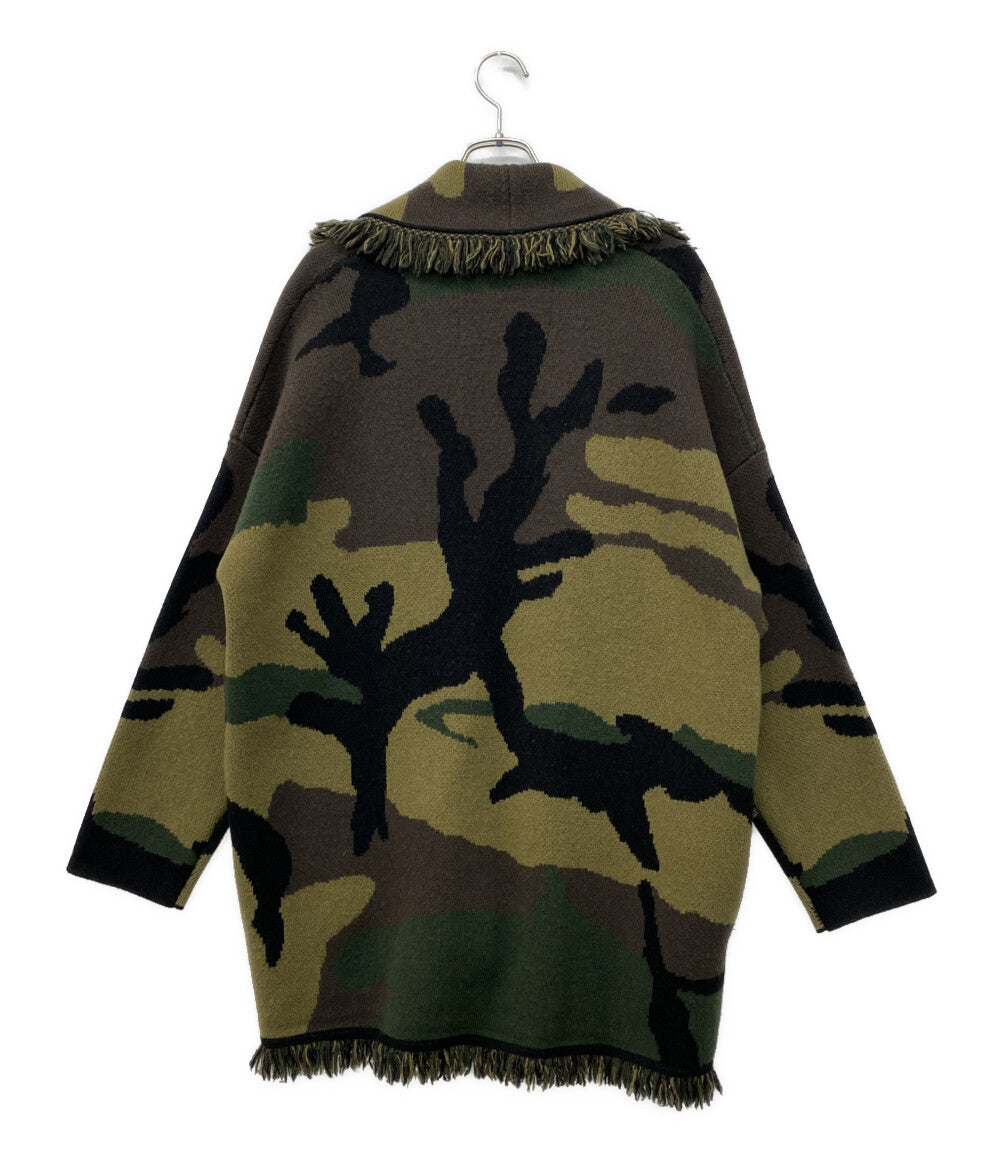 1PIU1UGUALE3 カモフラージュ柄ガウンコート MRK157 WCA022 メンズ SIZE 6 ウノピュウノウグァーレトレ