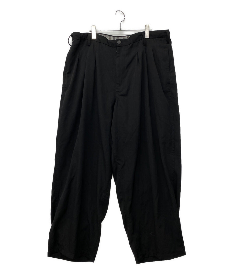 Y's for men ワイドパンツ WOOL GABARDINE 12 TUCK PANTS 2026AW MW-P02-100 メンズ SIZE 3 ワイズ フォー メン