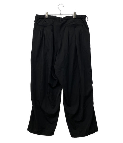 Y's for men ワイドパンツ WOOL GABARDINE 12 TUCK PANTS 2026AW MW-P02-100 メンズ SIZE 3 ワイズ フォー メン