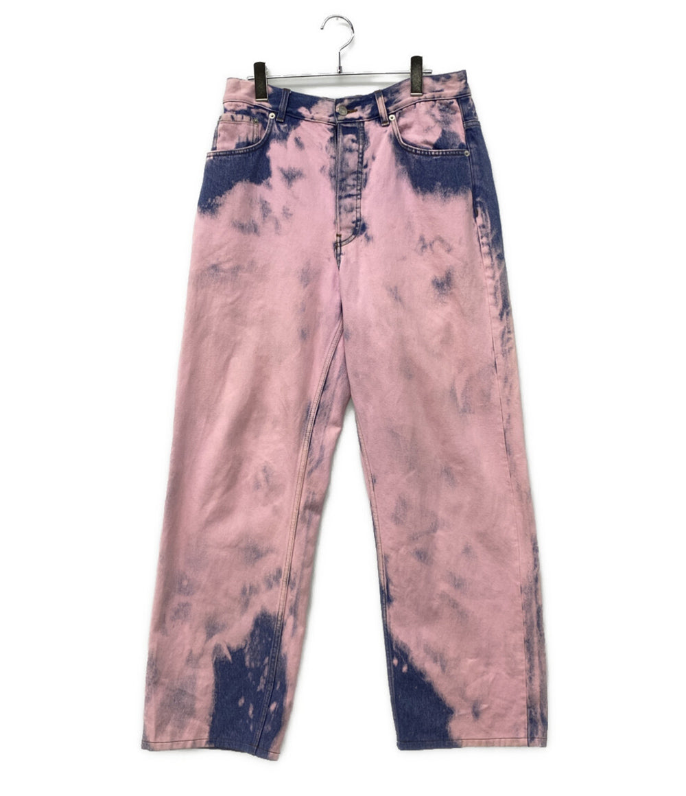 DRIES VAN NOTEN デニムパンツ ピンク染め ワイド 24SS メンズ SIZE 31 ドリスヴァンノッテン