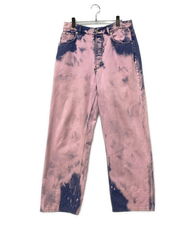 DRIES VAN NOTEN デニムパンツ ピンク染め ワイド 24SS メンズ SIZE 31 ドリスヴァンノッテン