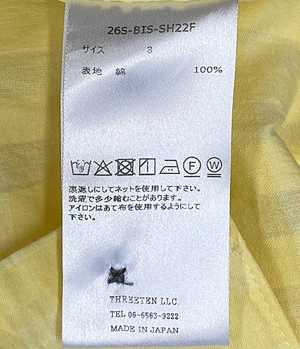 美品 BISOWN ビソウン 長袖シャツ イエロー 26S-BIS-SH22F メンズ SIZE 3