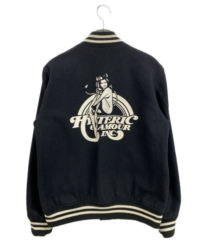 HYSTERIC GLAMOUR スタジャン ブラック 02183AB11 メンズ SIZE M ヒステリックグラマー