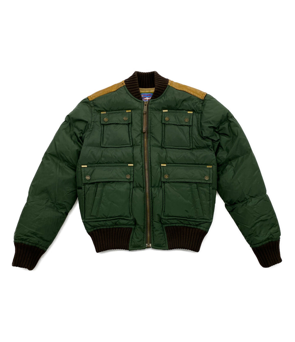 DSQUARED2 ダウンジャケット レザー切り替え メンズ SIZE 44 ディースクエアード