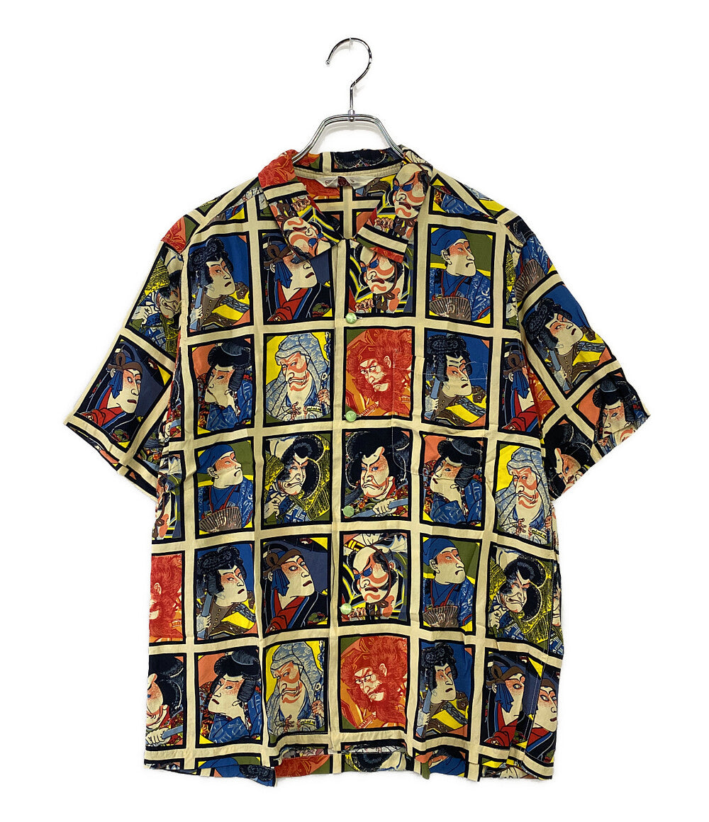 東洋エンタープライズ 半袖シャツ レーヨン 和柄 歌舞伎町 メンズ SIZE M