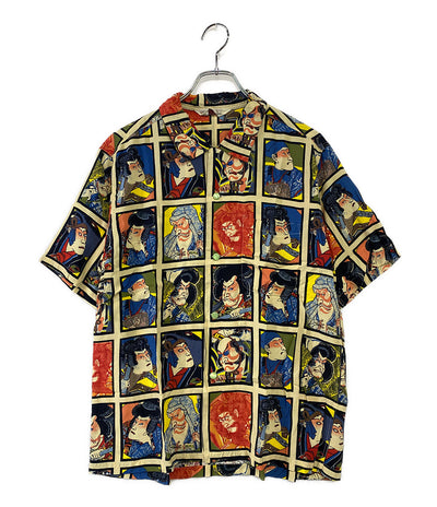 東洋エンタープライズ 半袖シャツ レーヨン 和柄 歌舞伎町 メンズ SIZE M
