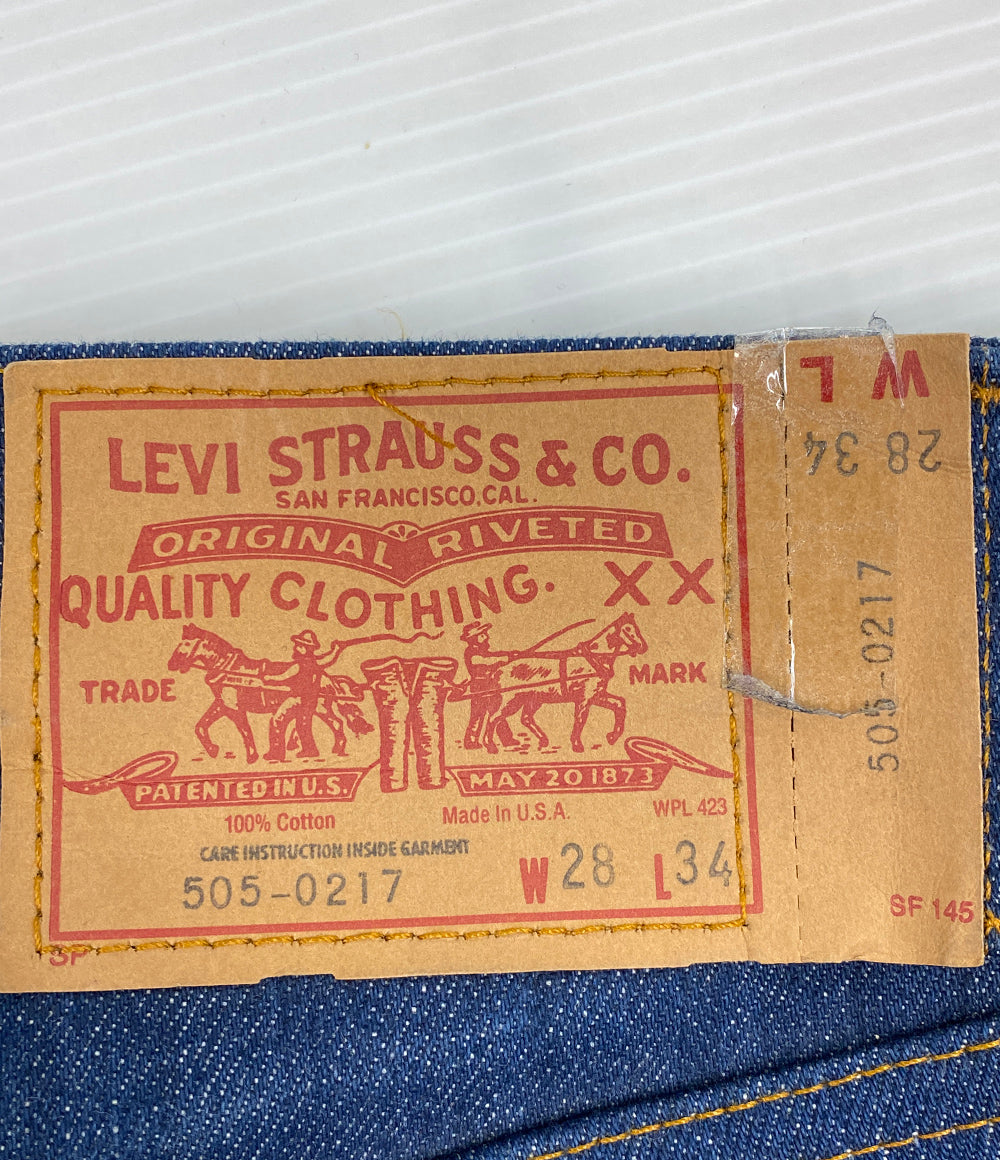 美品 LEVI’S デニムパンツ 505-0217 DEAD STOCK 80s メンズ SIZE W28 L34 リーバイス
