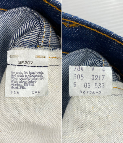 美品 LEVI’S デニムパンツ 505-0217 DEAD STOCK 80s メンズ SIZE W28 L34 リーバイス