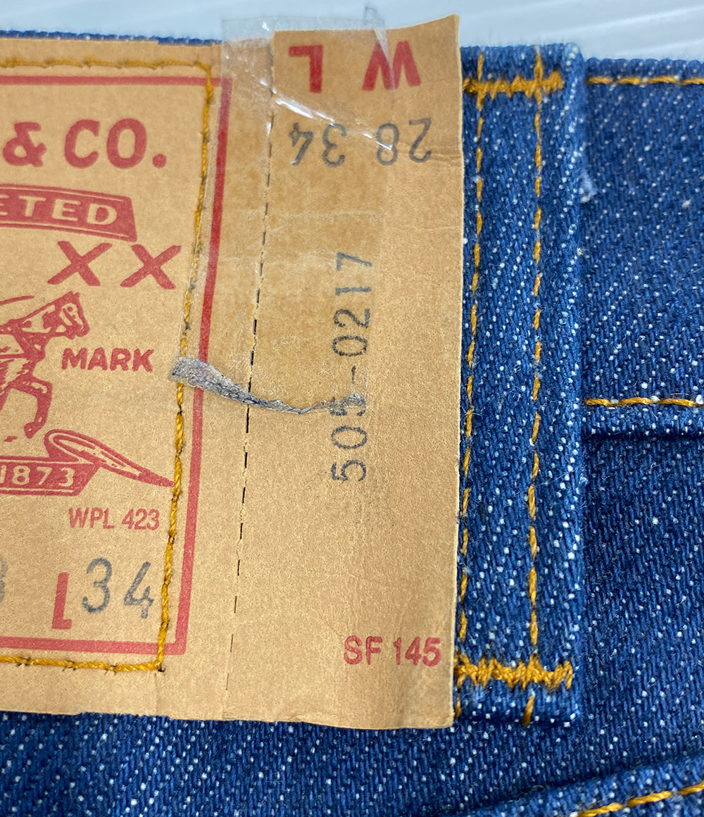 美品 LEVI’S デニムパンツ 505-0217 DEAD STOCK 80s メンズ SIZE W28 L34 リーバイス