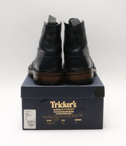 トリッカーズ ブーツ 2508 Navy Blue メンズ SIZE 8 TRICKER’S