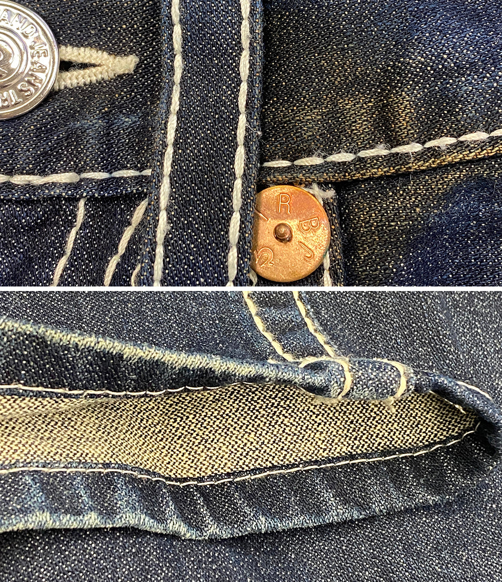 トゥルーレリジョン  デニムパンツ USA製 billy big t ストーレート 白太ステッチ      メンズ SIZE 28  True religion